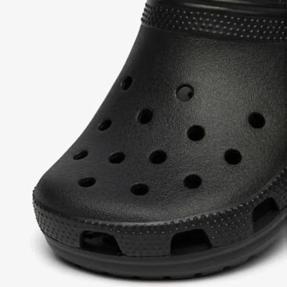 Crocs Kids Black Classic Pull On Back Straps Clog Size C9